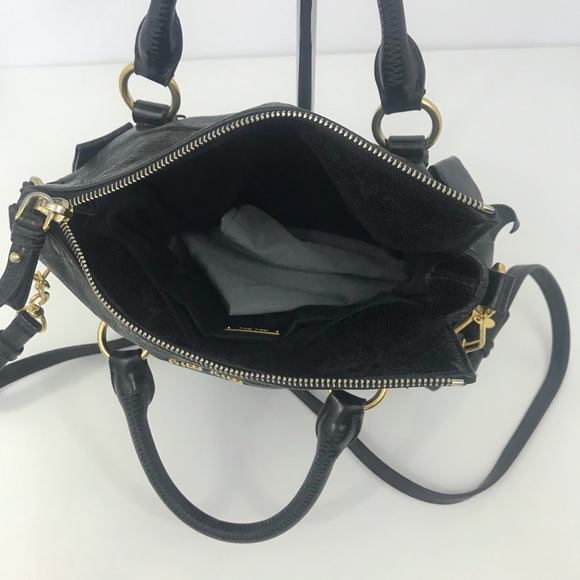 Miu Miu Vitello Lux Mini Bow Bag Authentic Black - Picture 5 of 8